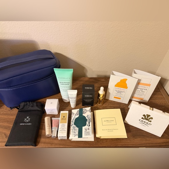 Bundle of travel size skincare and fragrances